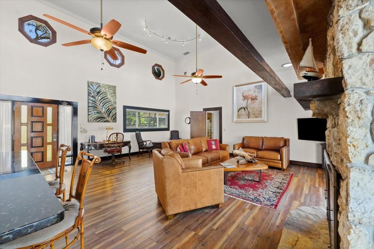 Spacious family room
