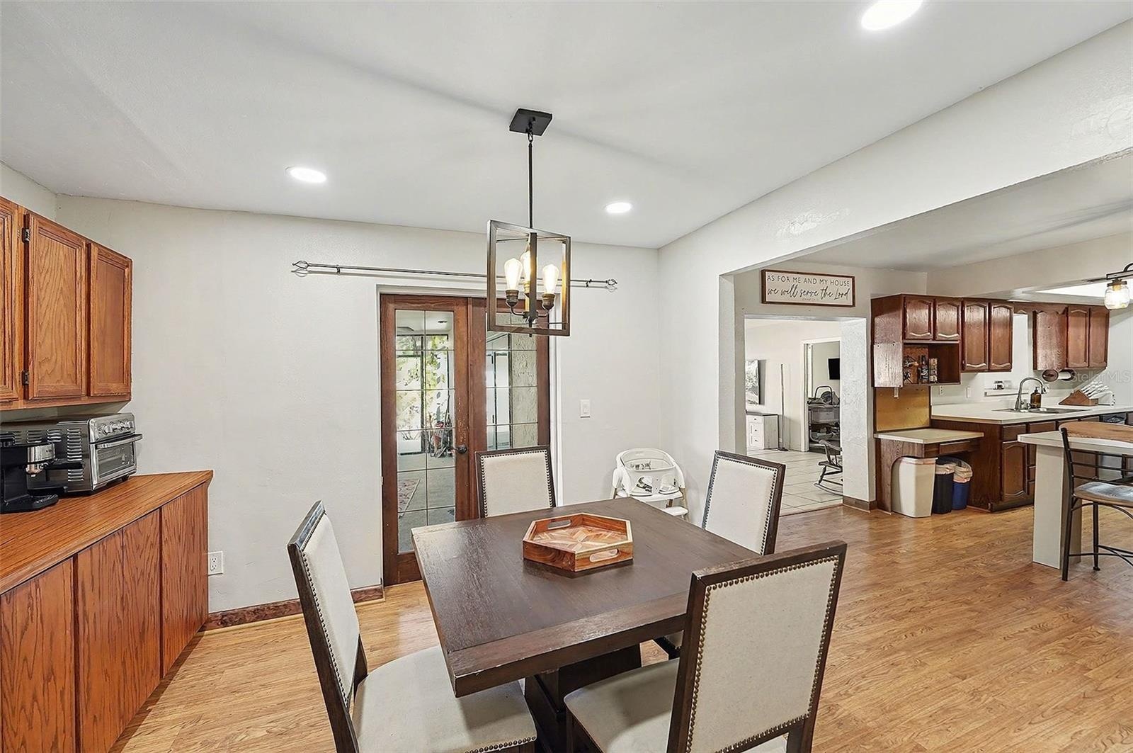 Dining into Kitchen and 2nd Living/Family Room