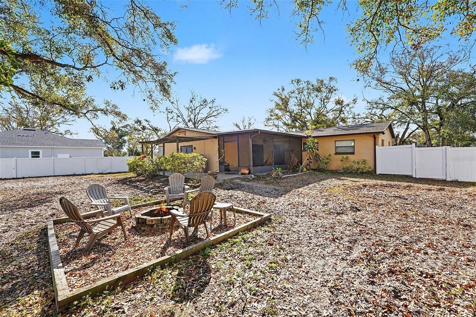 super large backyard
