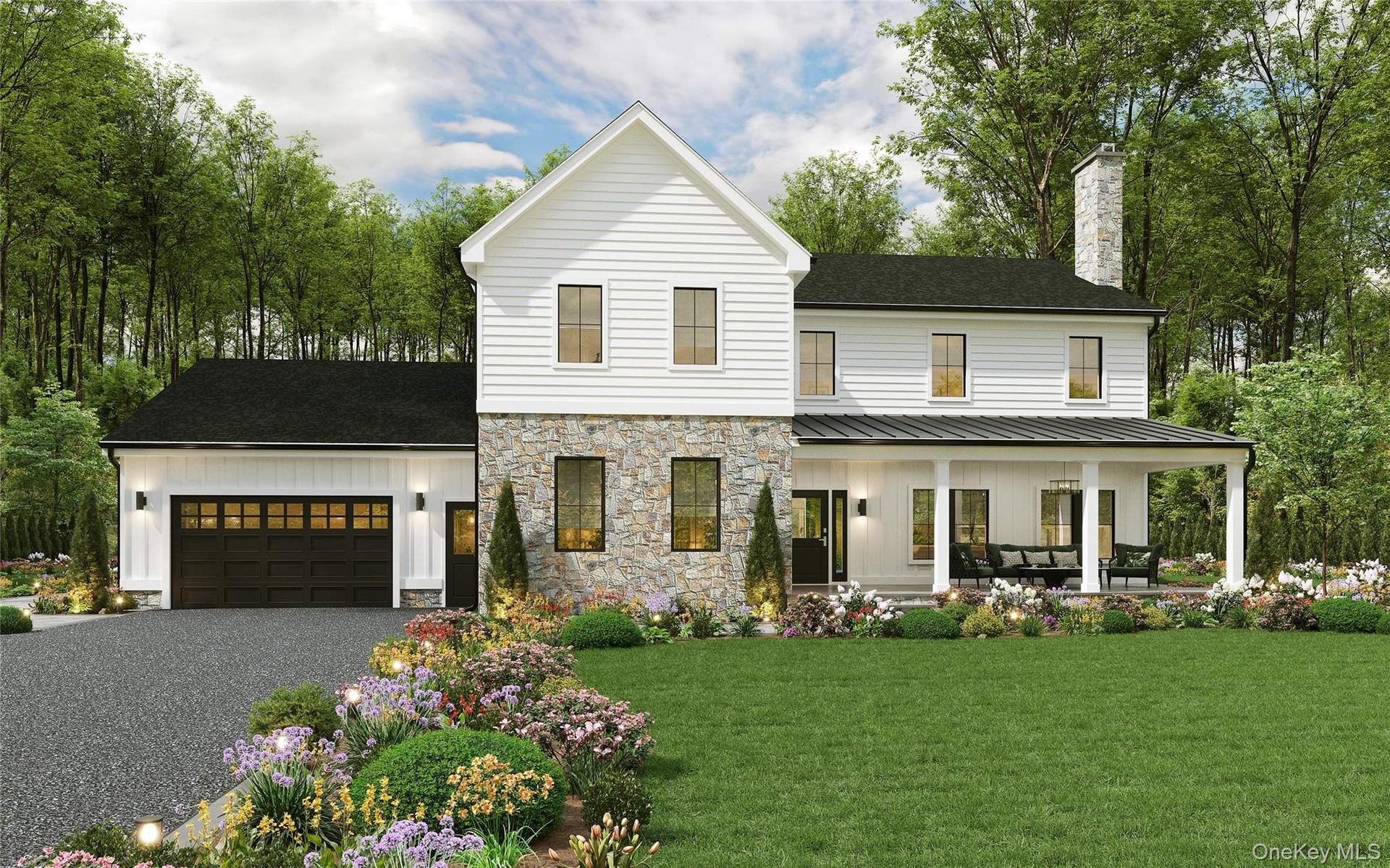 Front exterior- rendering to be built