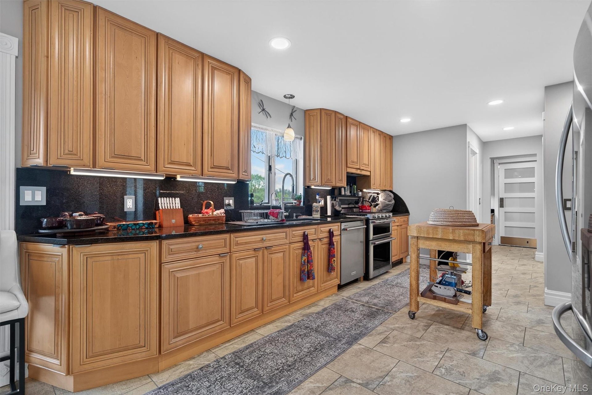 updated cabinets, floor