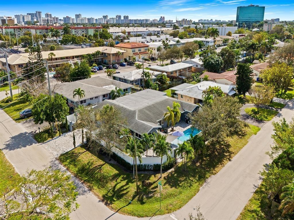 Corner Lot - Aerial View