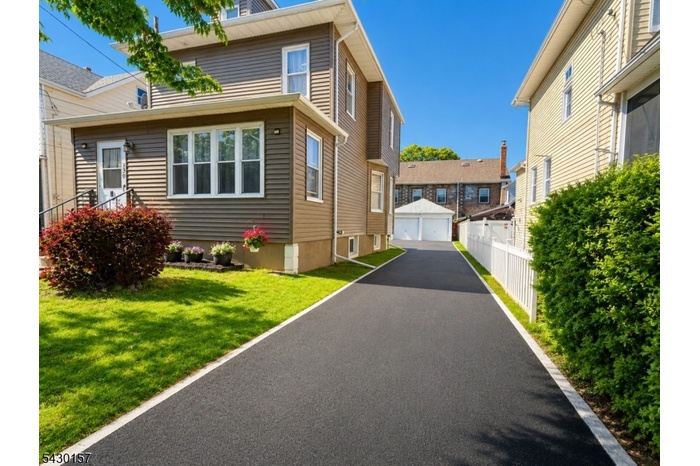 Newly paved oversized driveway