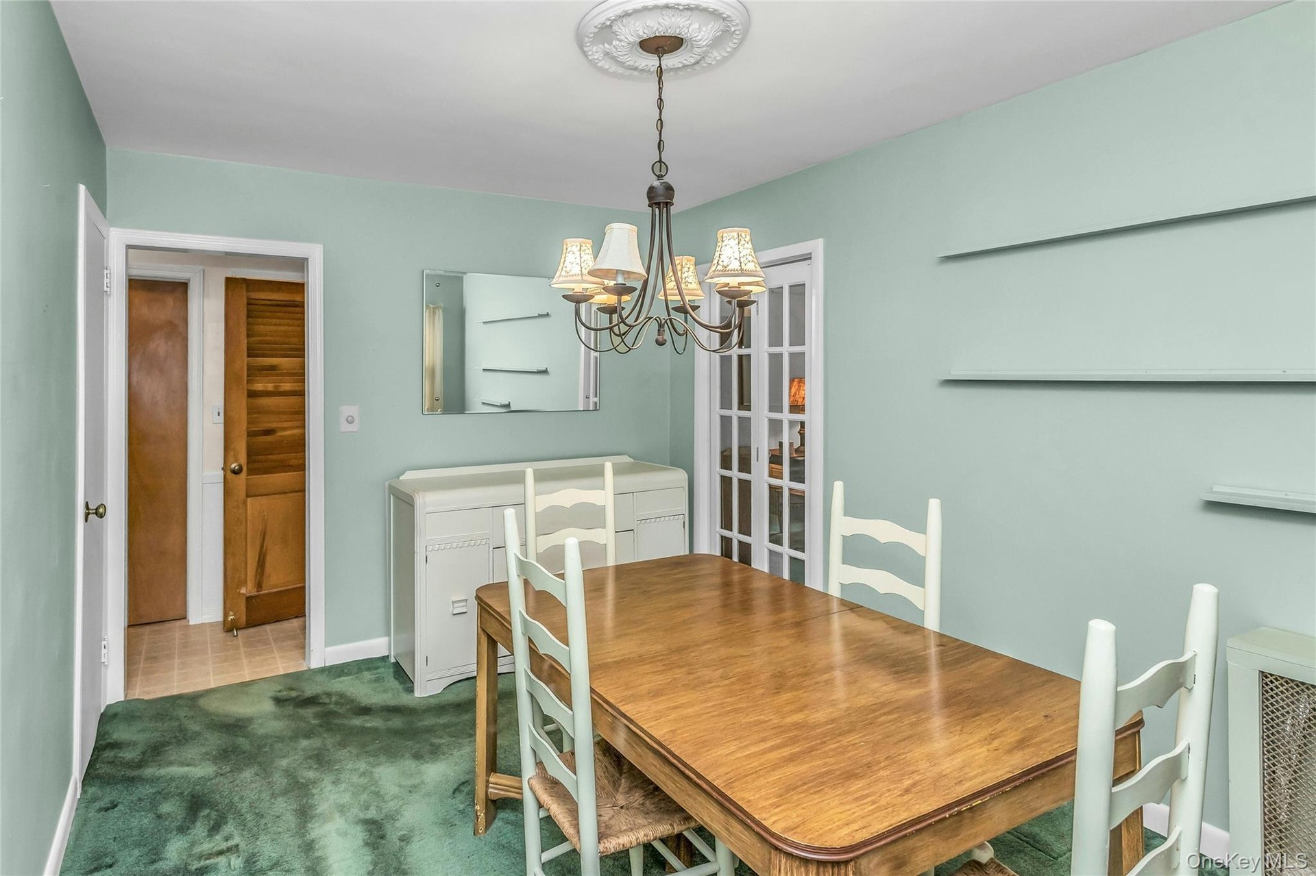 Generously sized Dining Room off of the Kitchen and Family Room and plenty of storage closets