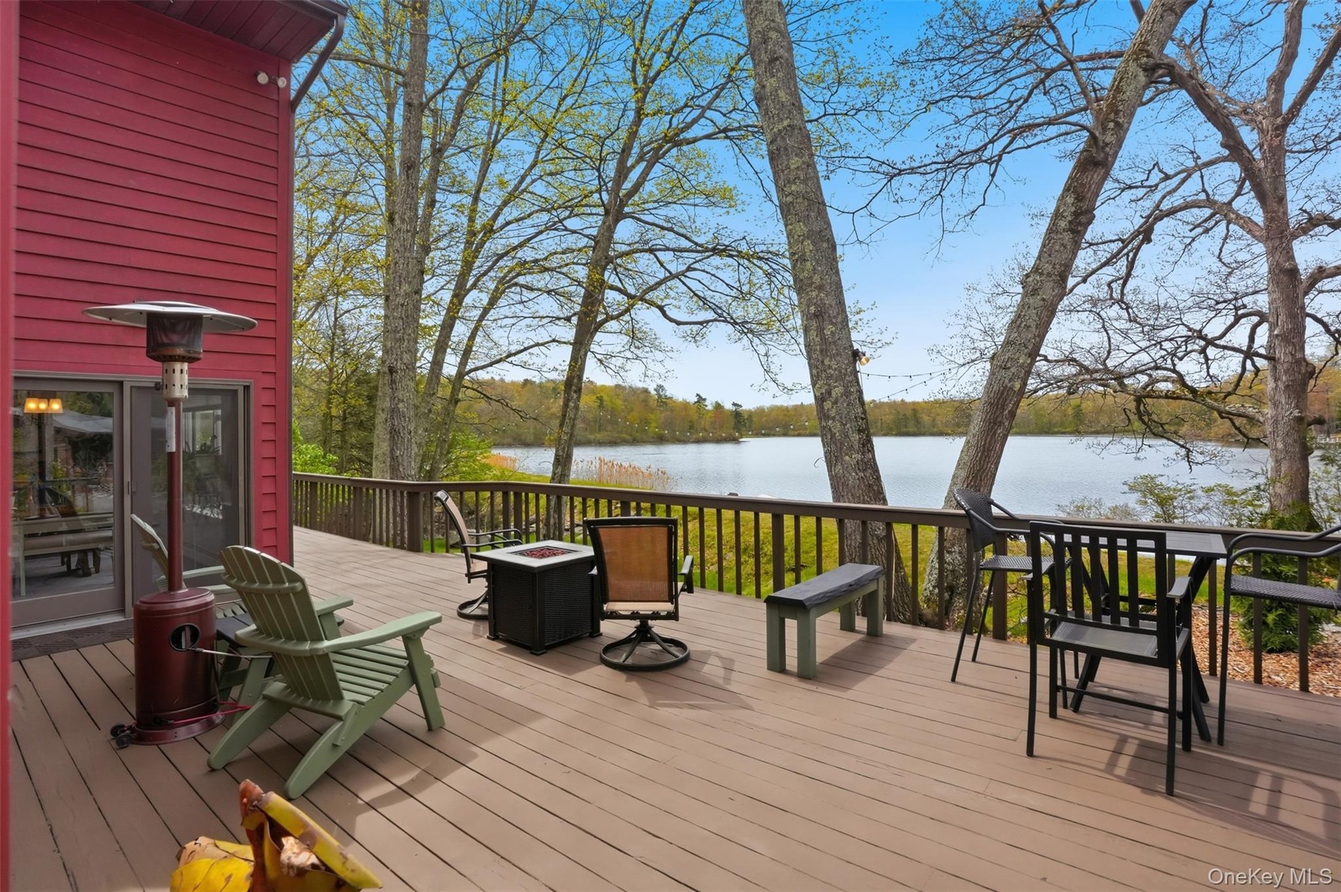Direct lake access from property.