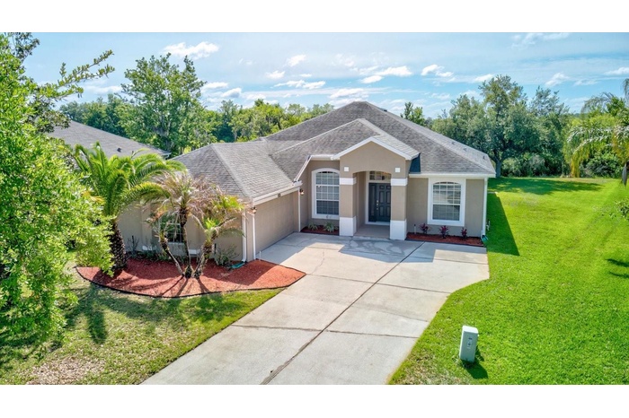 One-story home on a large lot
