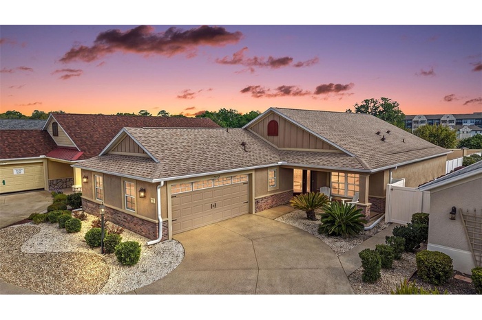 Twilight Front Elevation