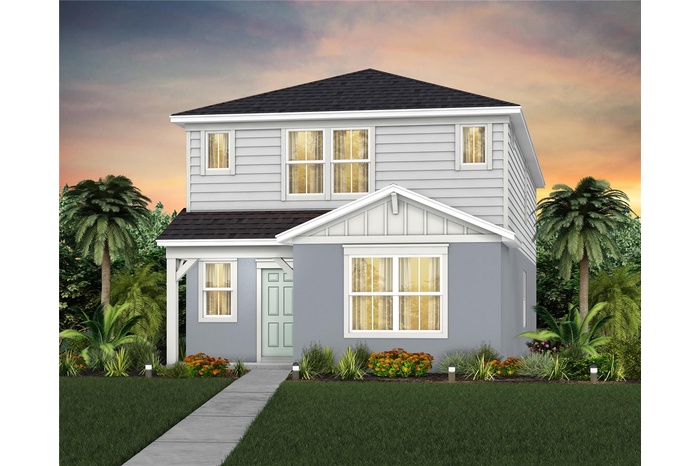 Exterior Design. Artistic rendering for this new construction home. Pictures are for illustrative purposes only. Elevations, colors and options may va