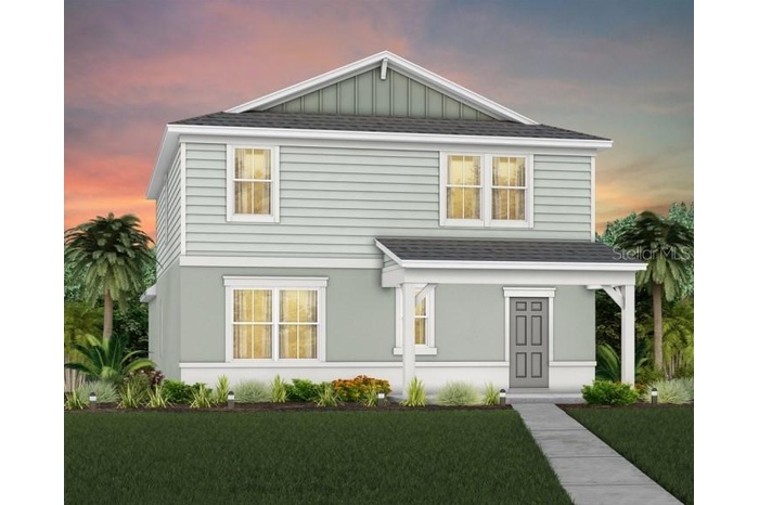 Exterior Design. Artistic rendering for this new construction home. Pictures are for illustrative purposes only. Elevations, colors and options may va