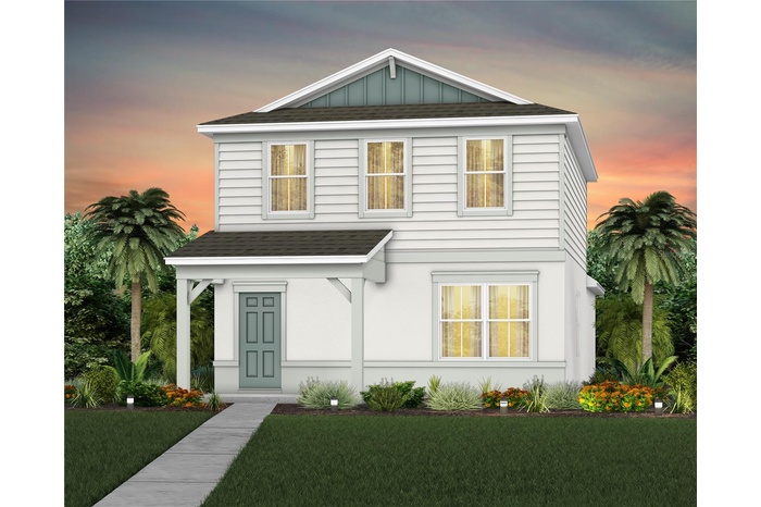 Exterior Design. Artistic rendering for this new construction home. Pictures are for illustrative purposes only. Elevations, colors and options may va