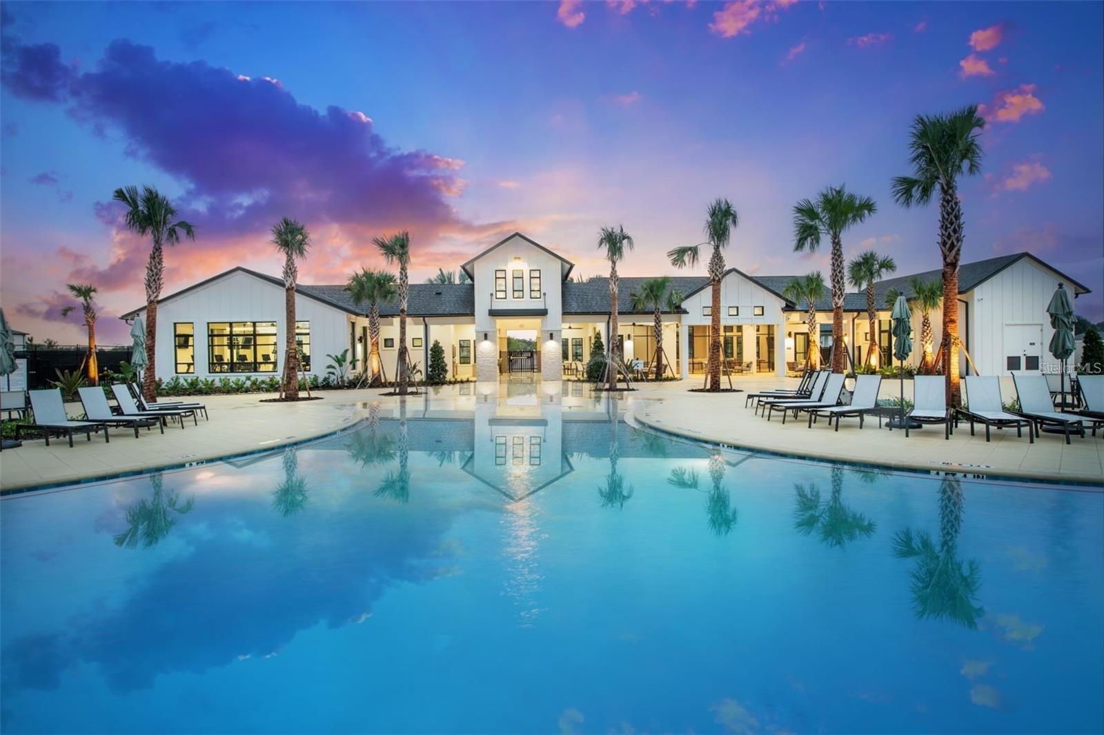 Resort style community pool creates the Florida lifestyle buyers are looking for.