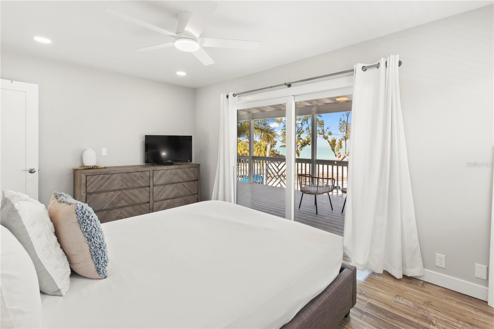 Guest Bedroom with access to large porch