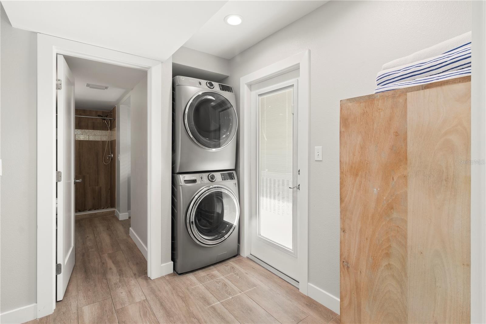 WASHER & DRYER INSIDE HALLWAY