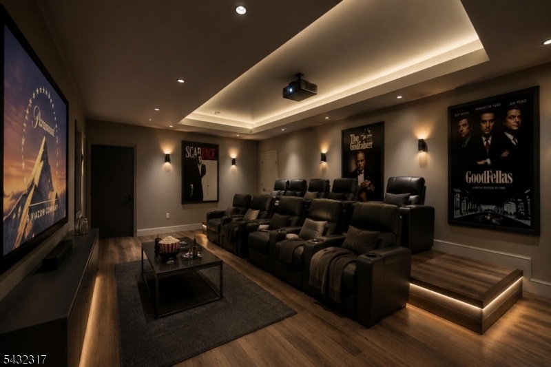 Virtually Staged Media Room