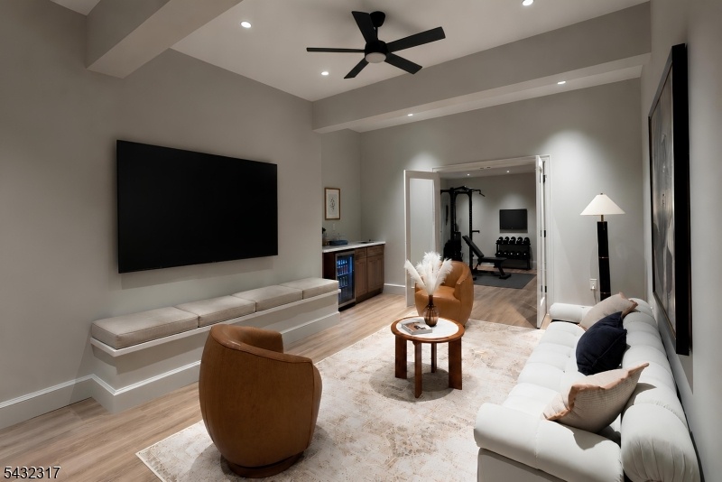 Virtually Staged Rec Room