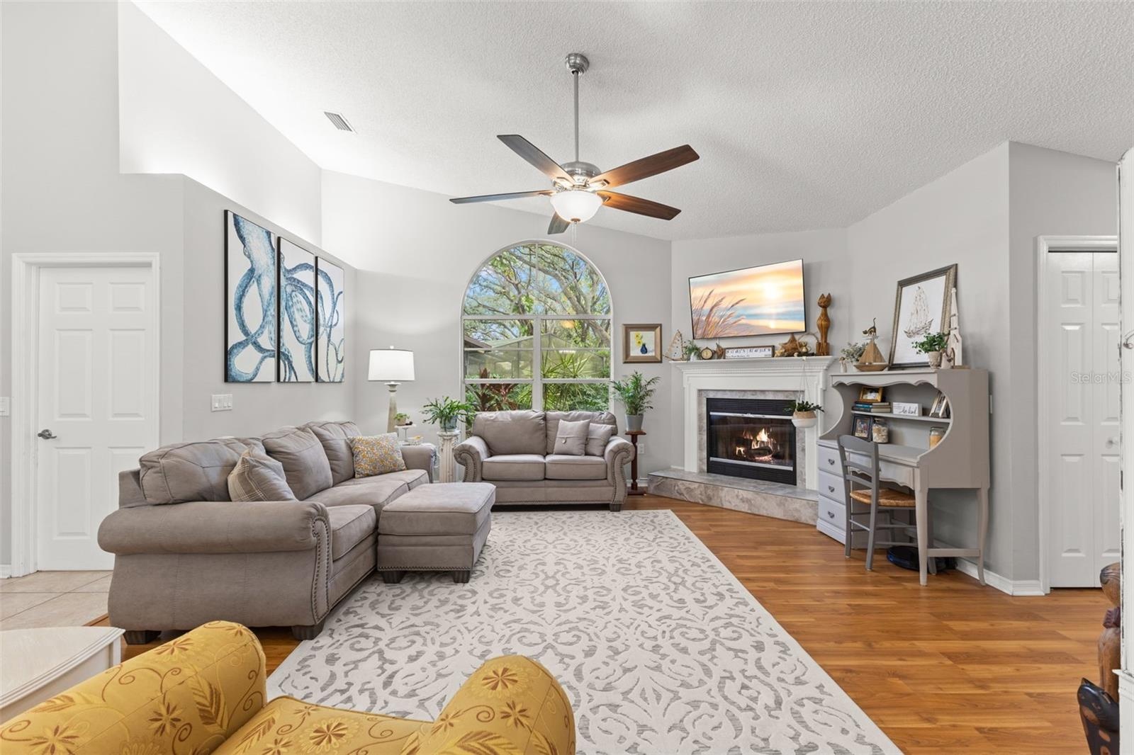 Family Room With Fireplace
