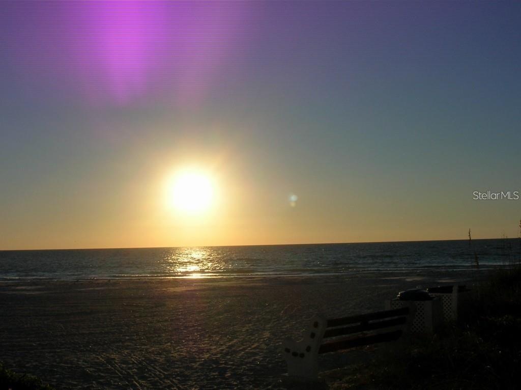 Enjoy the sunset at the Gulf of Mexico that is right across the street from Barefoot.