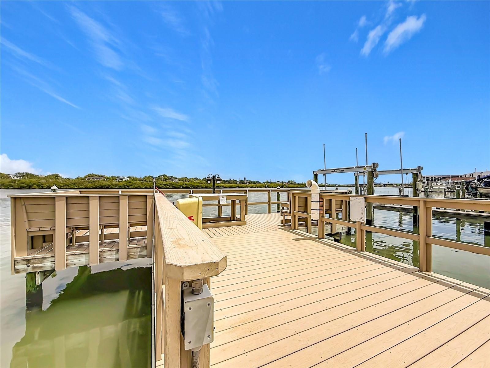 This is the Fishing pier at Barefoot Beach that is perfect to go fishing from or just sit and relax.