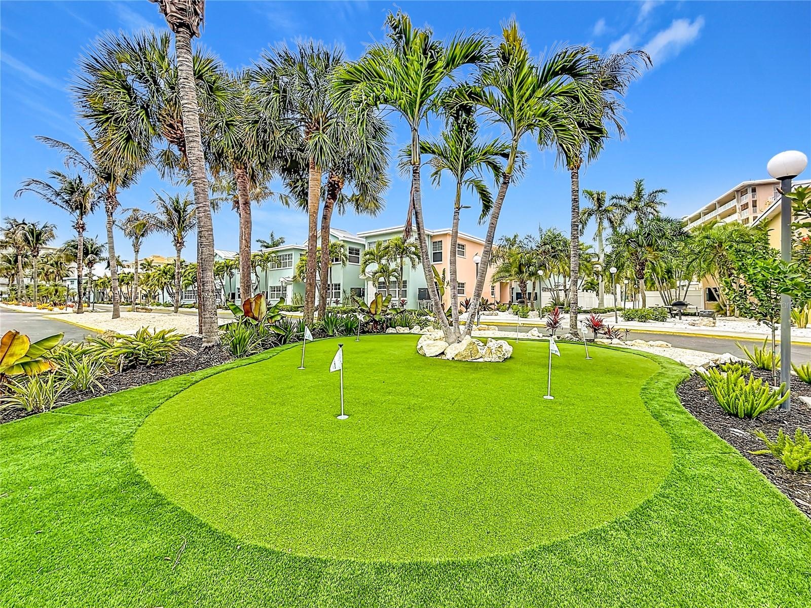 Barefoot Beach has a putting green for everyone's enjoyment.