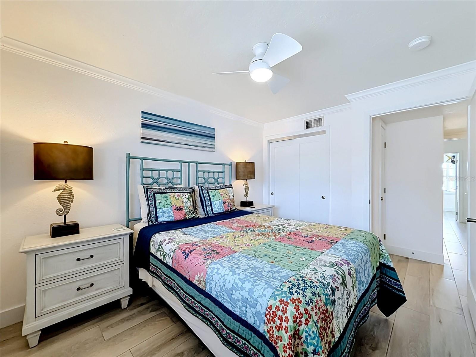 Front bedroom is nicely furnished