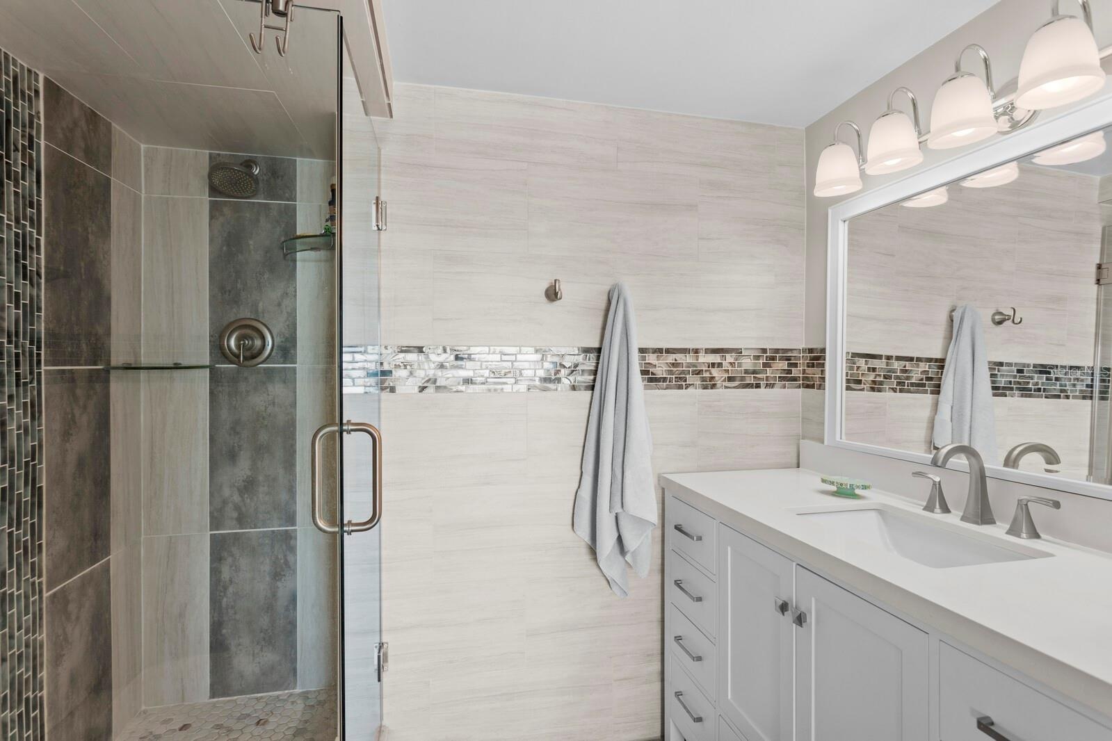 Ensuite bathroom vanity.