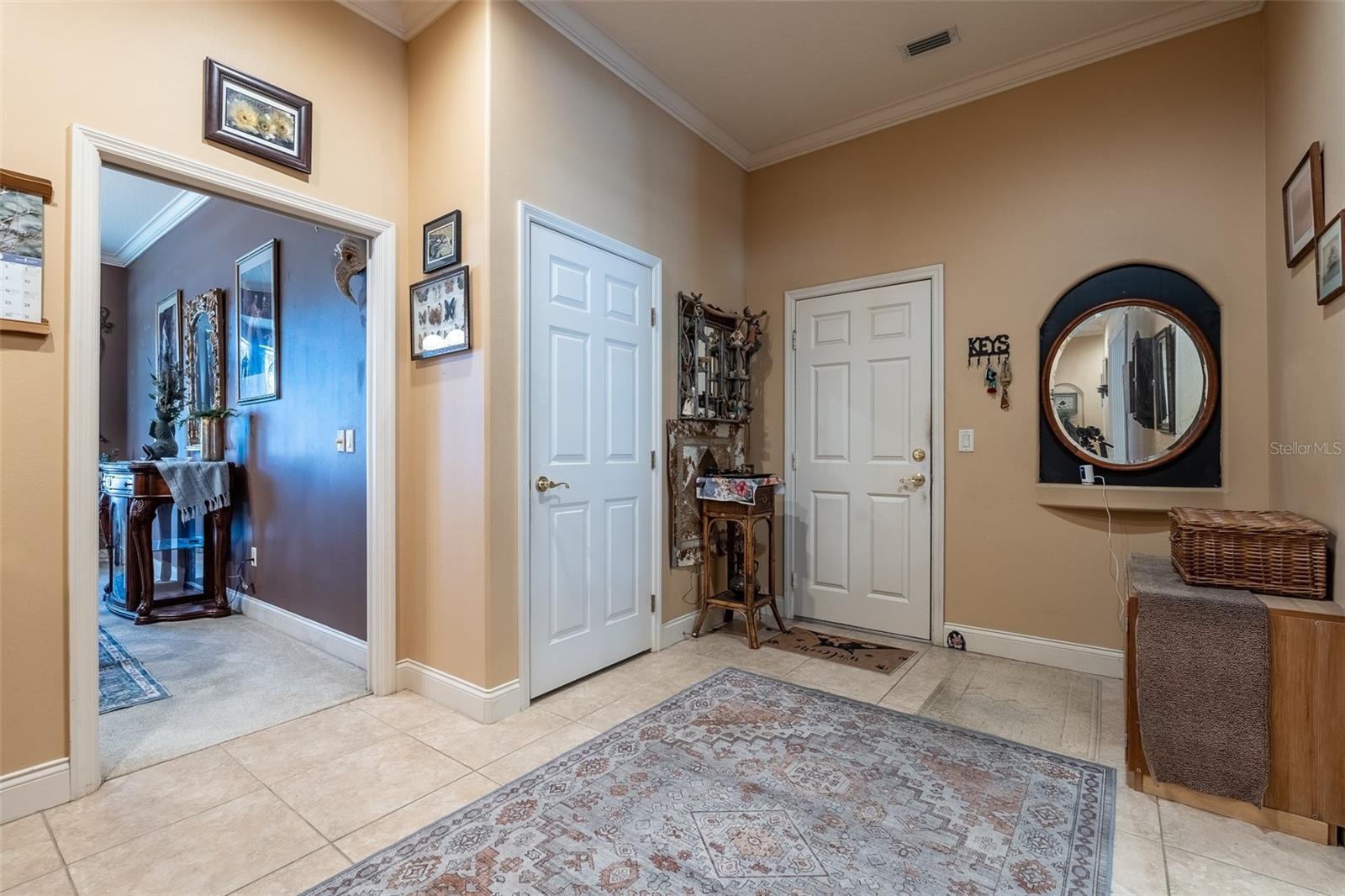 Hallway/Foyer to Garage and Laundry Rm
