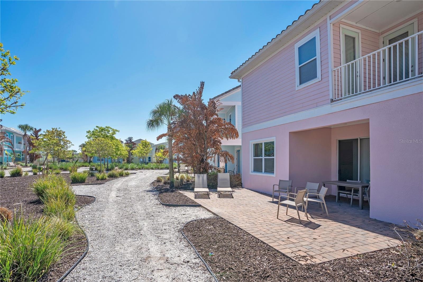 Private outdoor patio space perfect for relaxing in Margaritaville Resort Orlando
