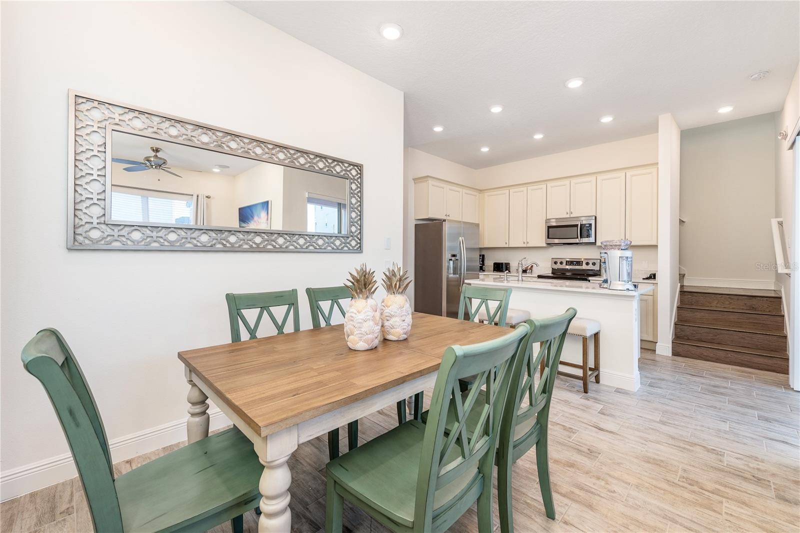 Spacious dining area designed for gatherings in Orlando area vacation rental property
