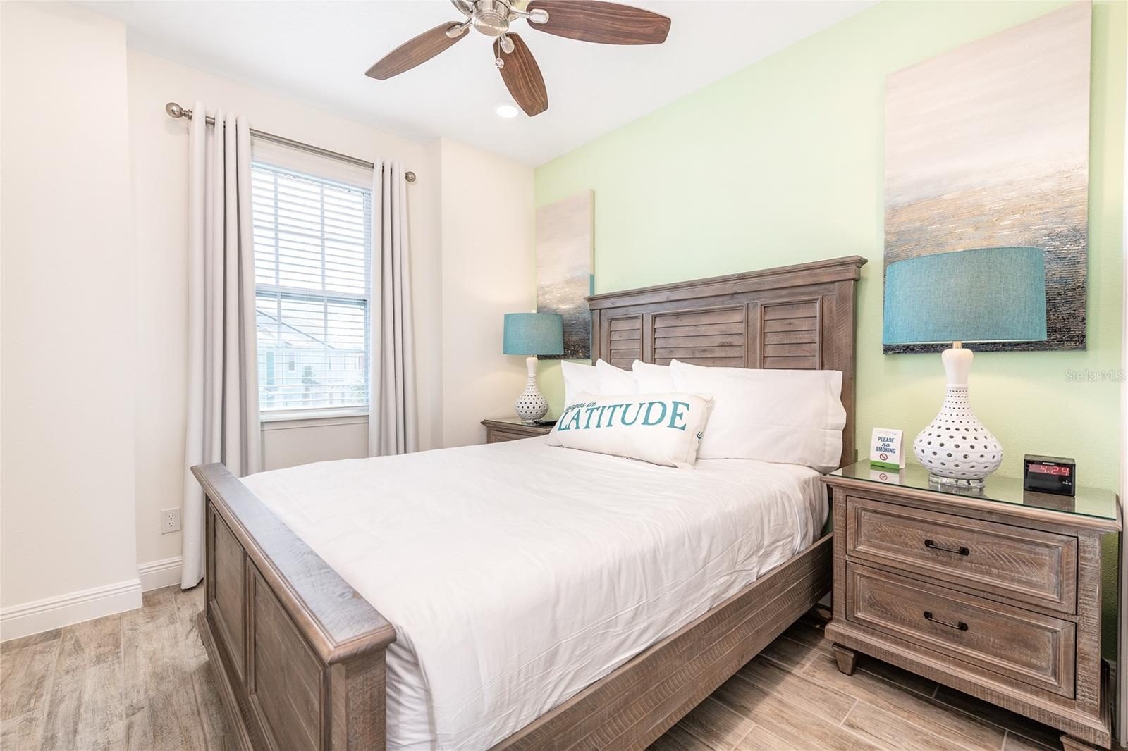 Bedroom with comfortable layout in Margaritaville Resort Orlando