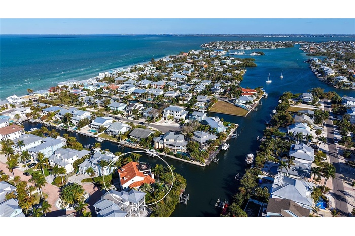 Private canal estate on Anna Maria Island