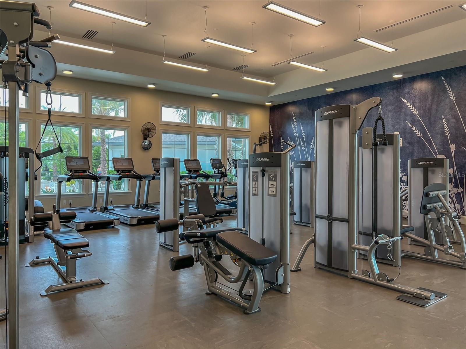 Stay fit, stay social! The clubhouse exercise room makes it easy to get active and meet friends along the way.