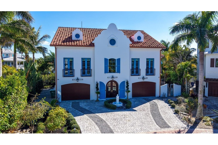 European-inspired architectural masterpiece exterior