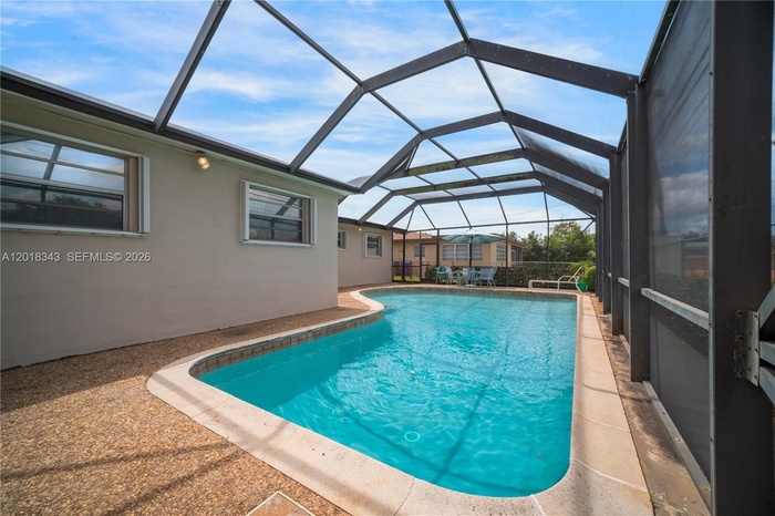 Screened in pool