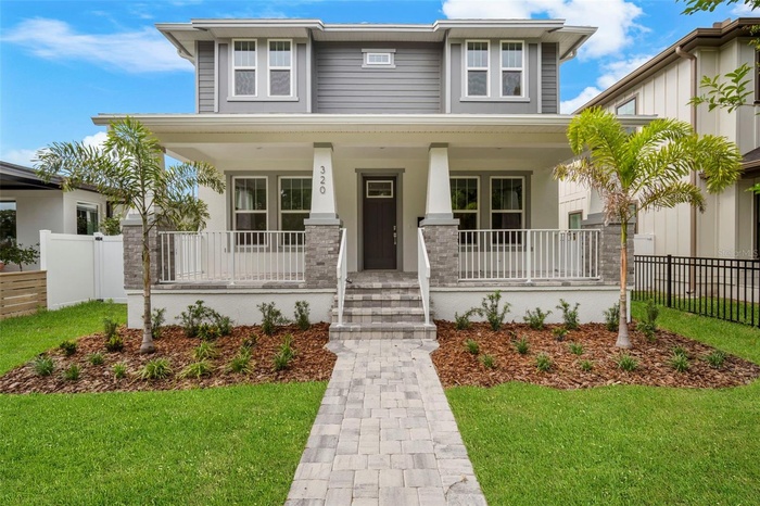 Paved sidewalk with IMPACT WINDOWS