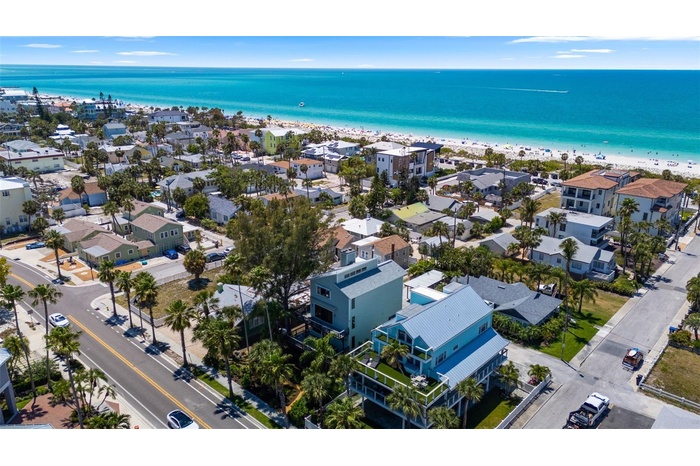 West toward the Gulf and Pass-A-Grille Beach