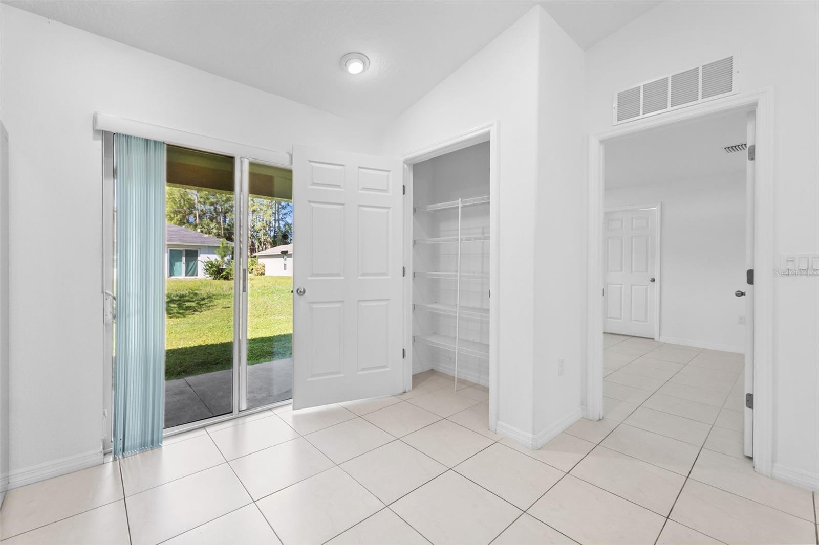 Pantry exit to back patio