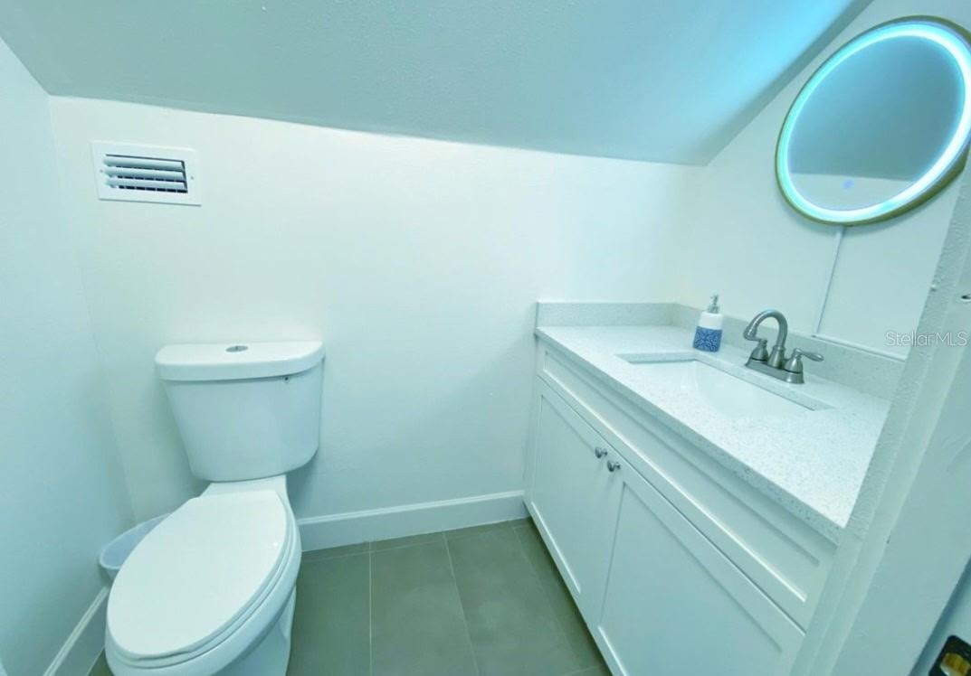 half bathroom upstairs