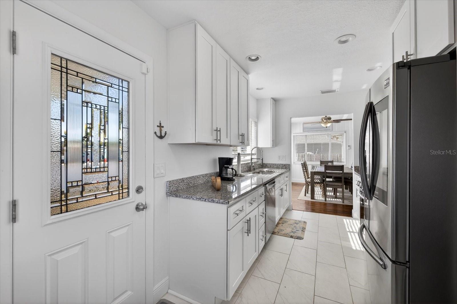 Kitchen and Exterior Door
