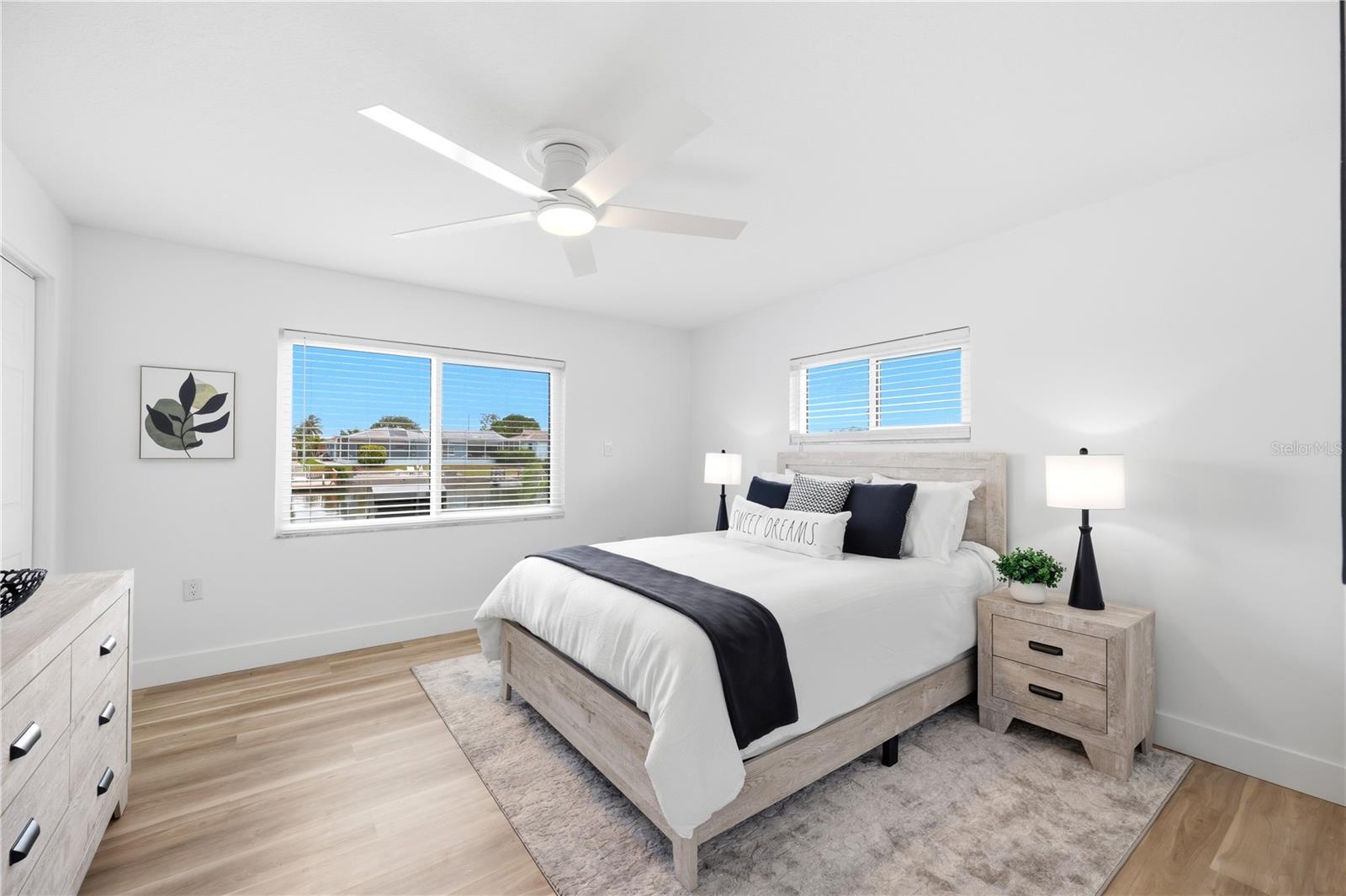 Guest Bedroom 4 with views of the water