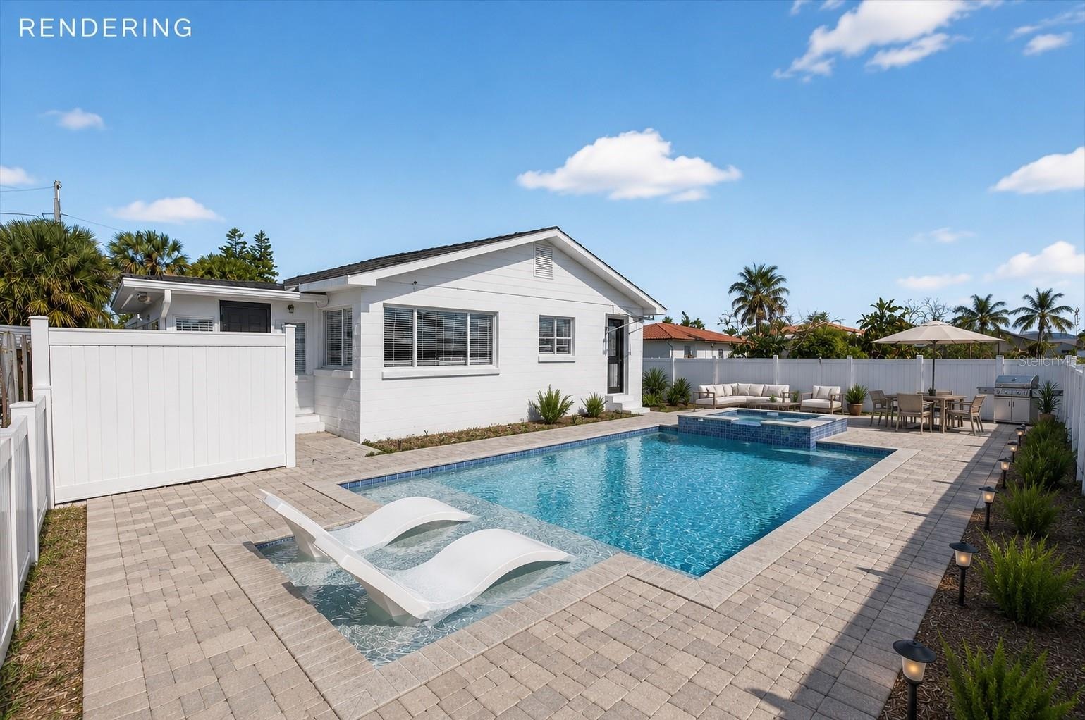 Virtual Rendering Only. Pool does not currently exist. Shown for illustrative purposes only.
