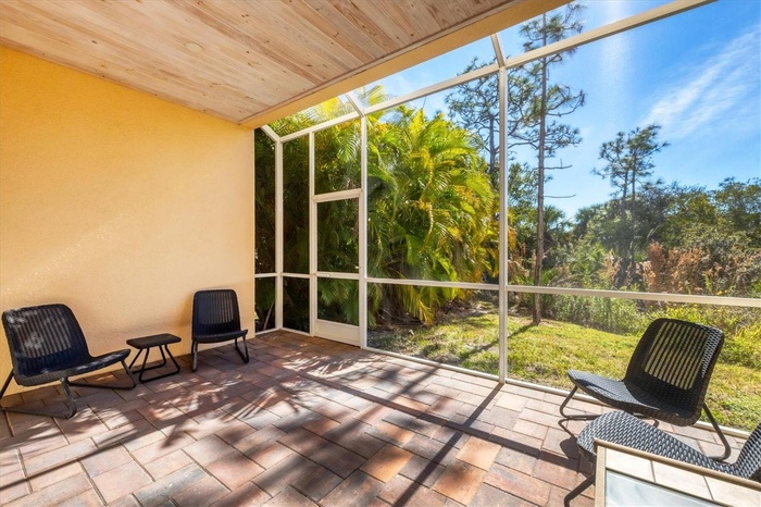 screened & covered patio