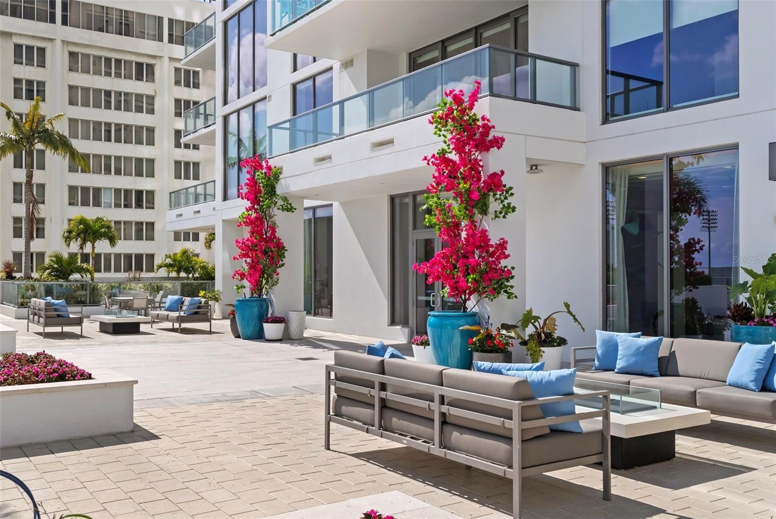 Entrance onto pool deck.