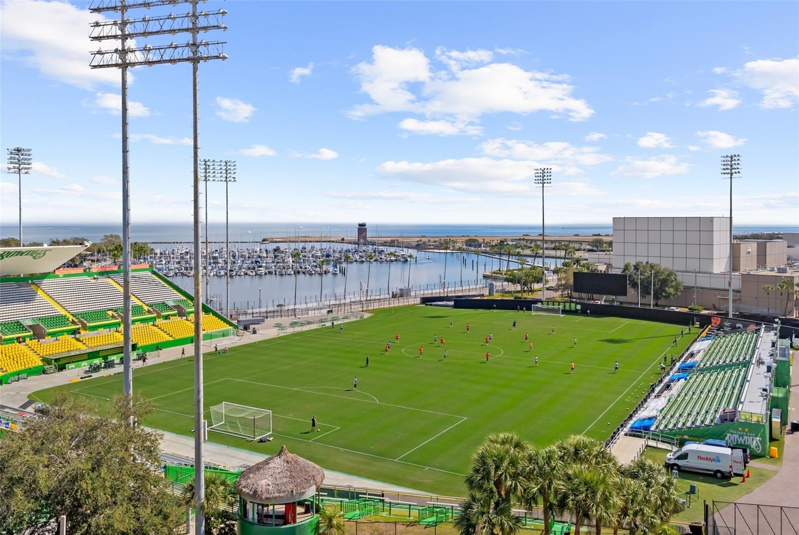 Perfect elevation to watch the Rowdies!