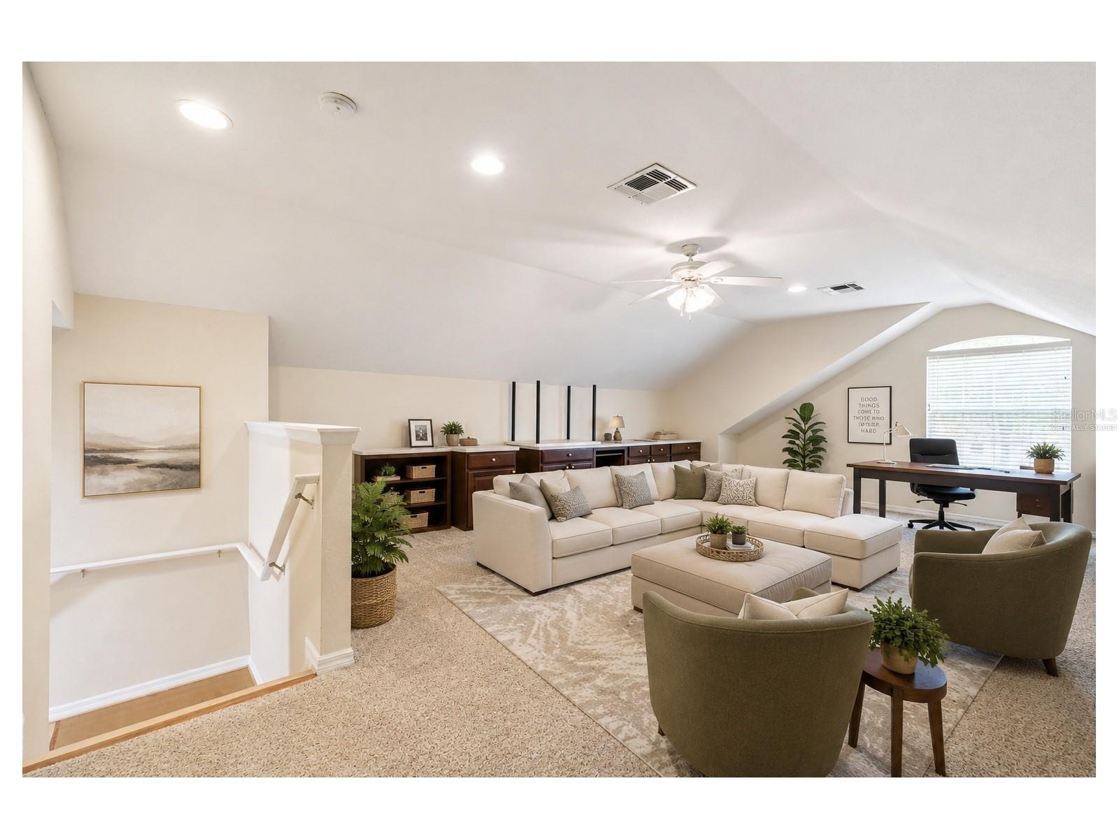 Bonus Room virtually staged