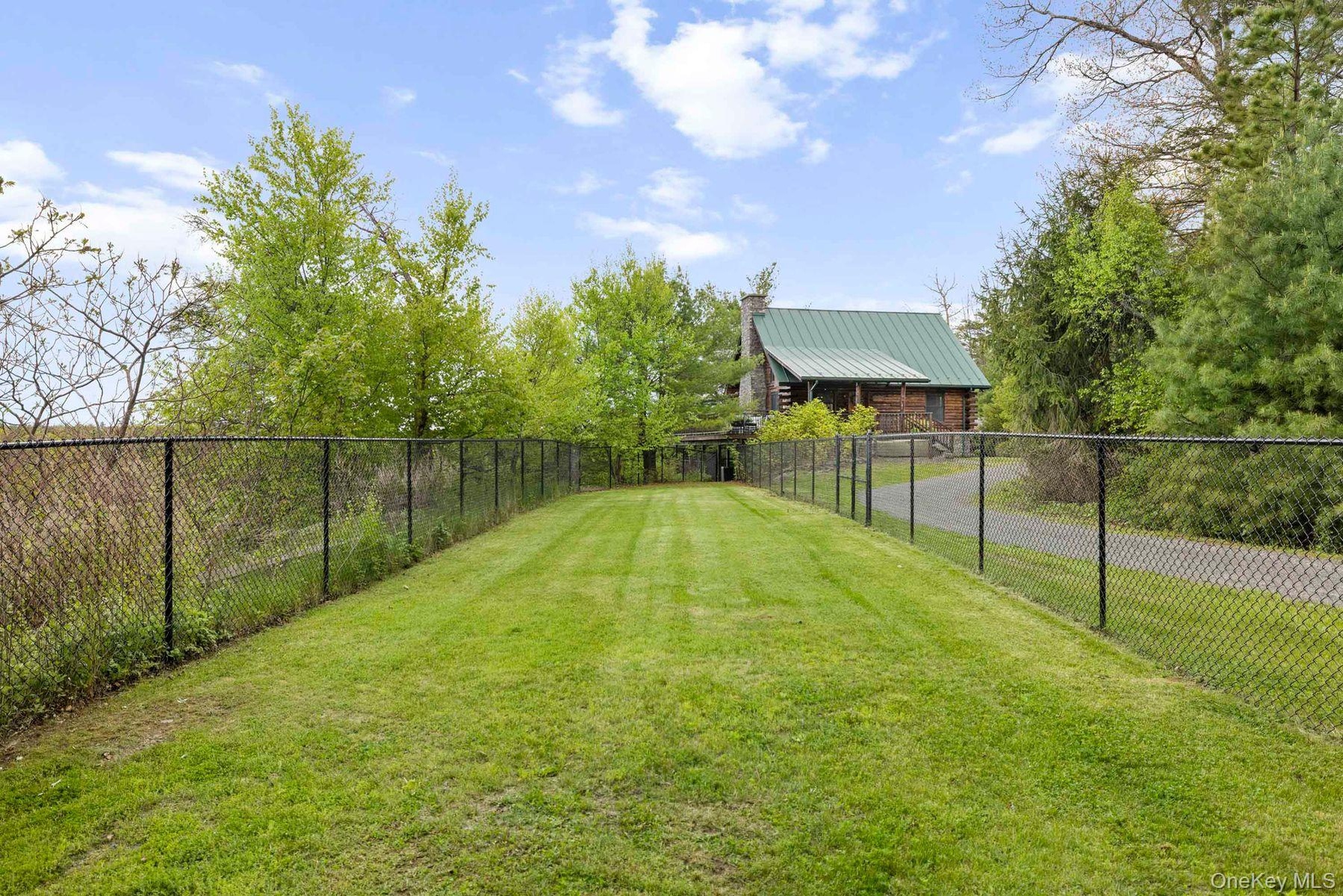 30' Chain Link Fenced Run for Your Furry Friends