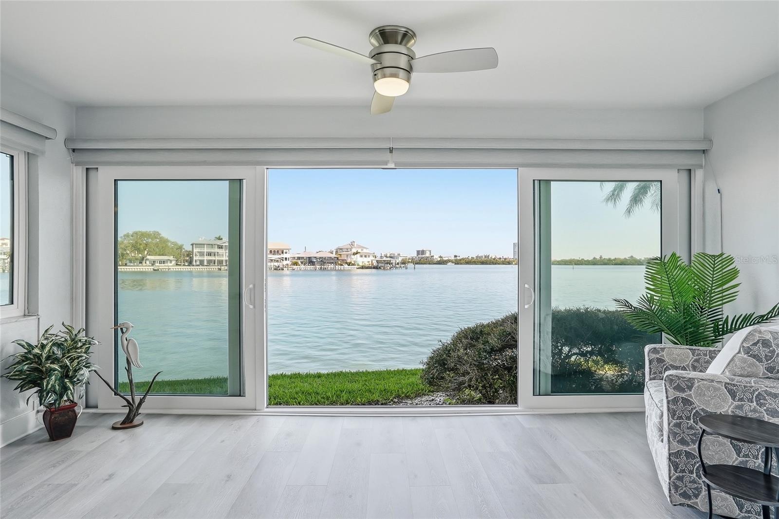 Living room view of the water
