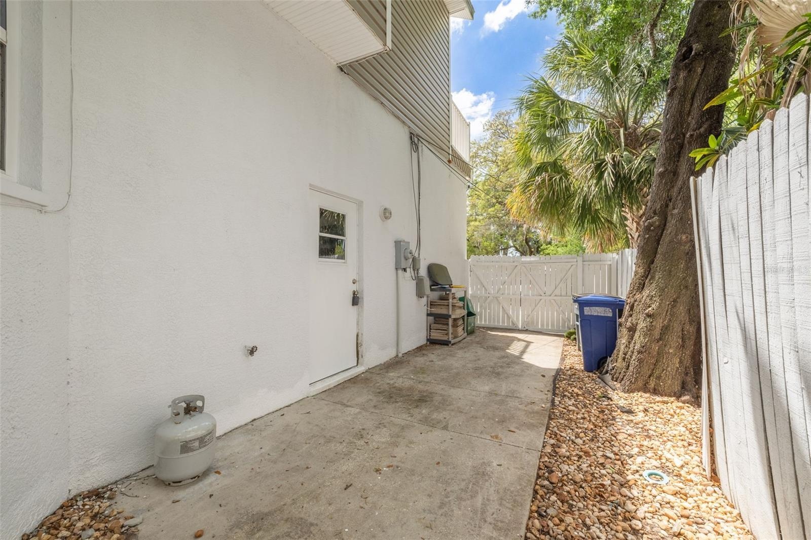 Side of home to store wave runners or kyacks