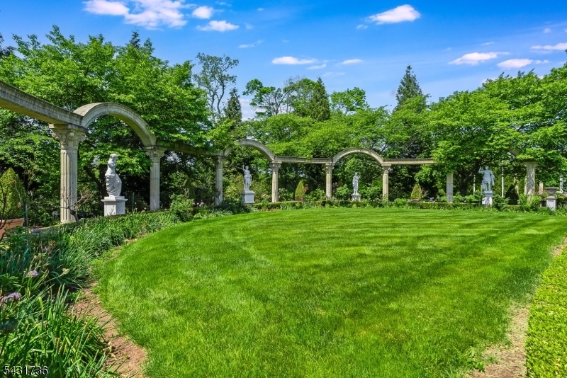 Gardens with statues
