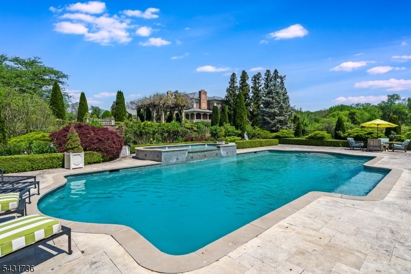 Pool with main house view
