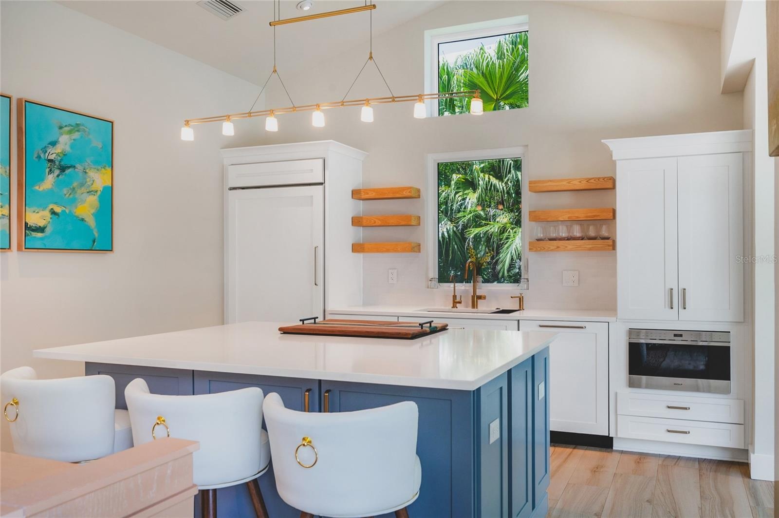 New kitchen with custom cabinets and high end appliances